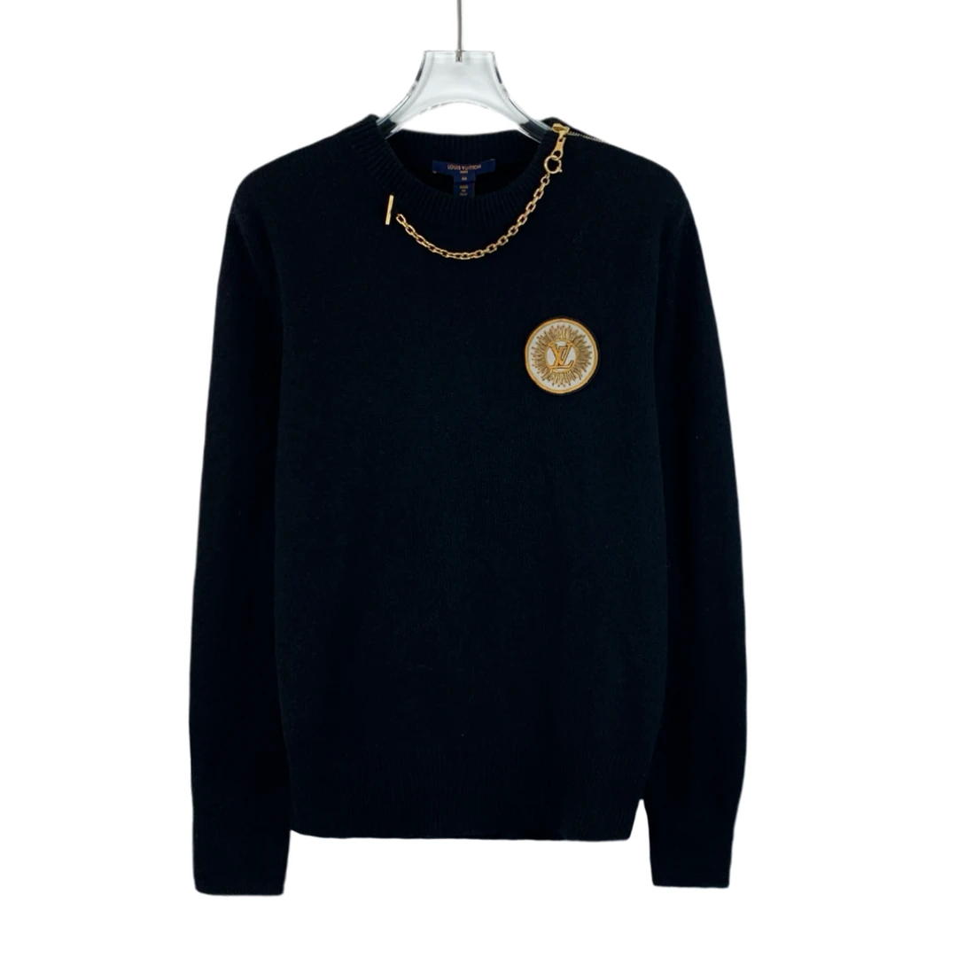 99新 LouisVuitton/路易威登 CM0377  徽标长袖针织衫 M码
