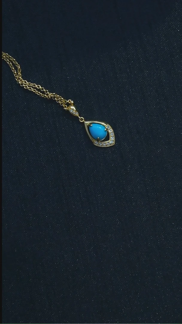 未镶嵌绿松石项链发货一件