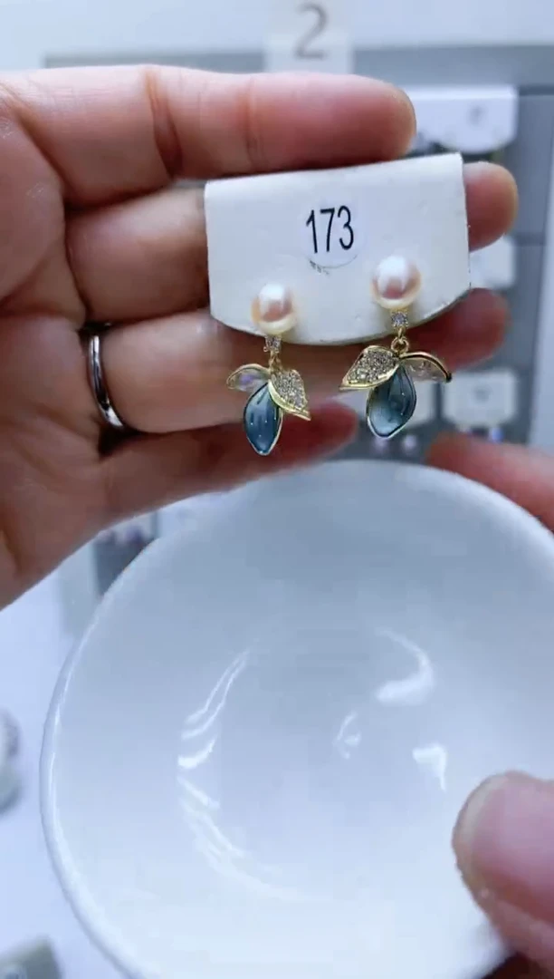 【闪购商品】淡水珍珠耳饰银S925镶嵌173