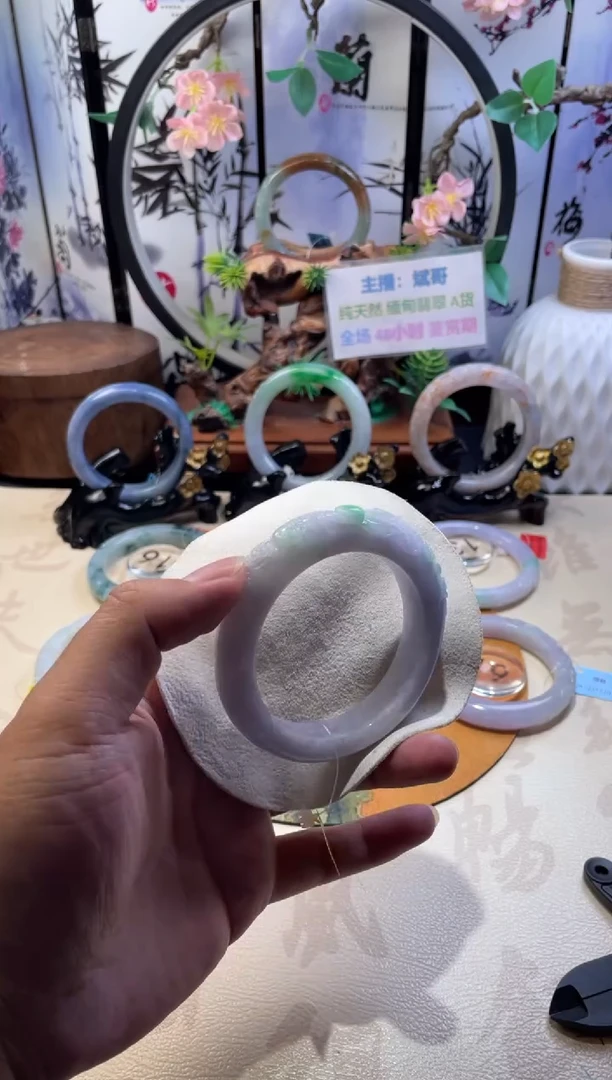 未镶嵌手镯翡翠正圈57