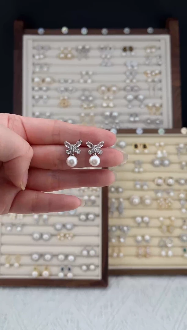 合金耳饰淡水珍珠可***?定向