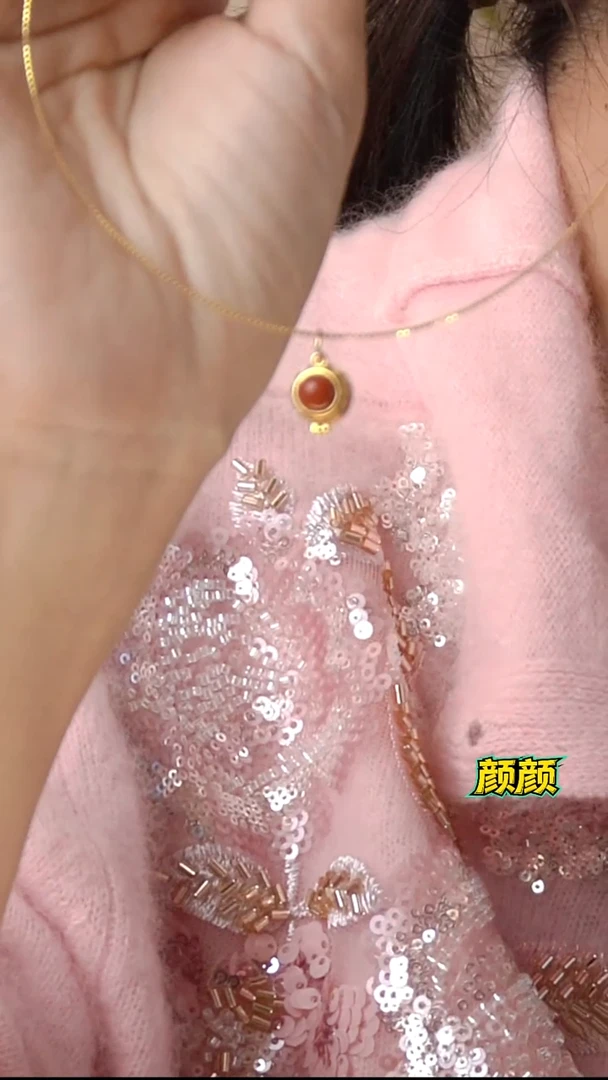 大理石磁石国风吊坠