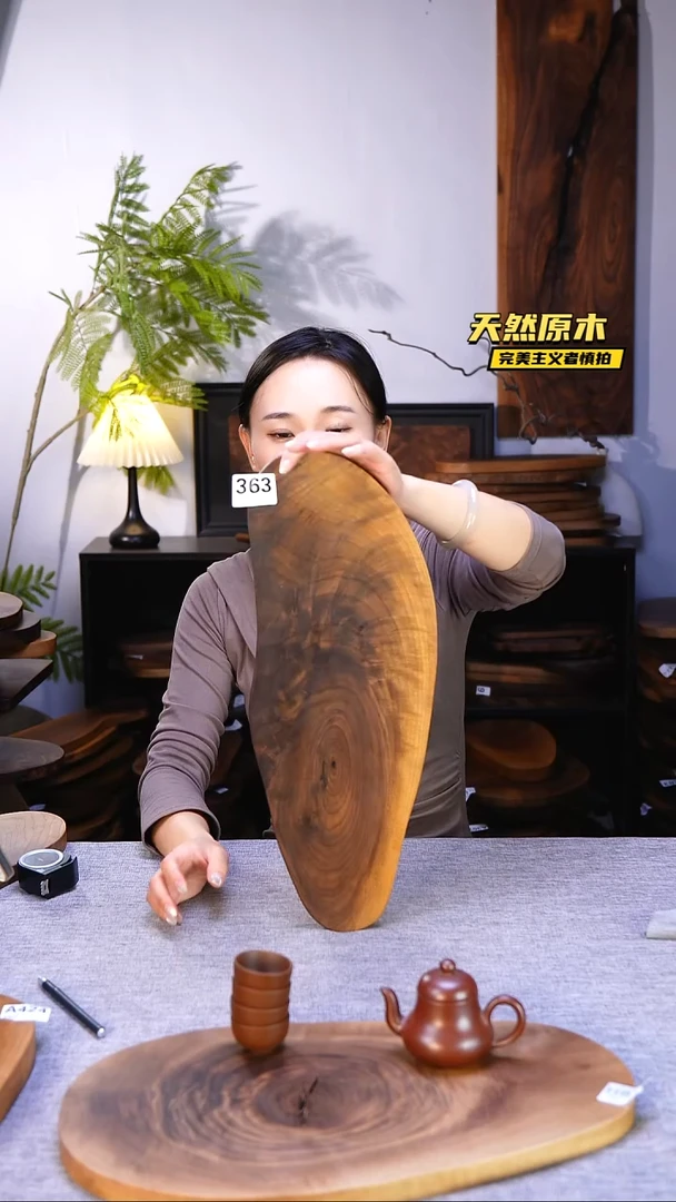 木北美黑胡桃原木.干裂疤结不属于商品质量问题完美主义者慎拍