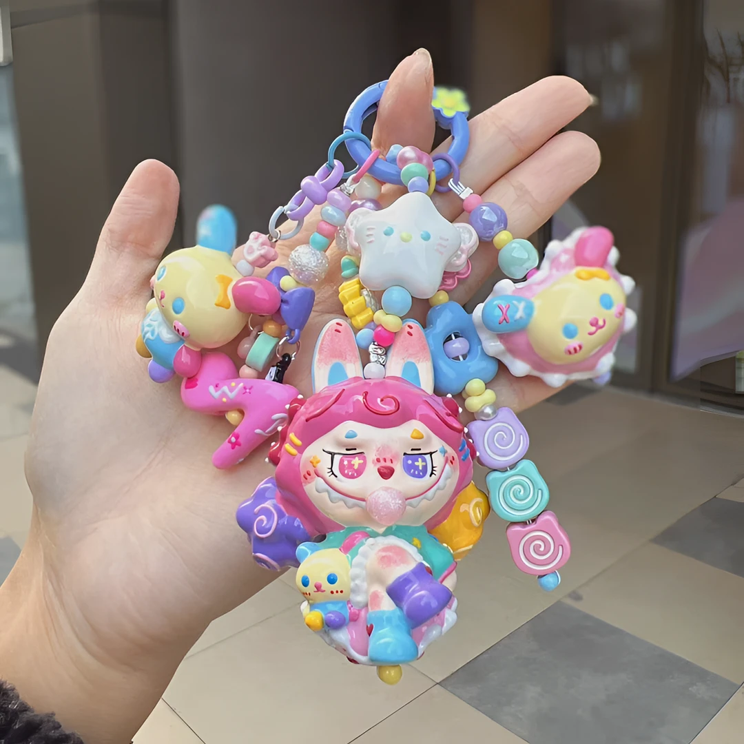 手绘捏捏串珠挂件创意饰品