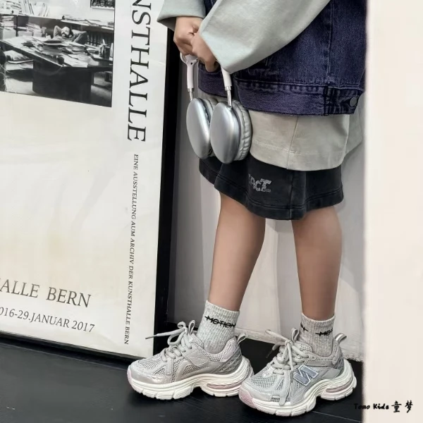 TomoKids【信风港】韩系童鞋儿童夏季鞋子老爹鞋厚底增高防滑耐磨