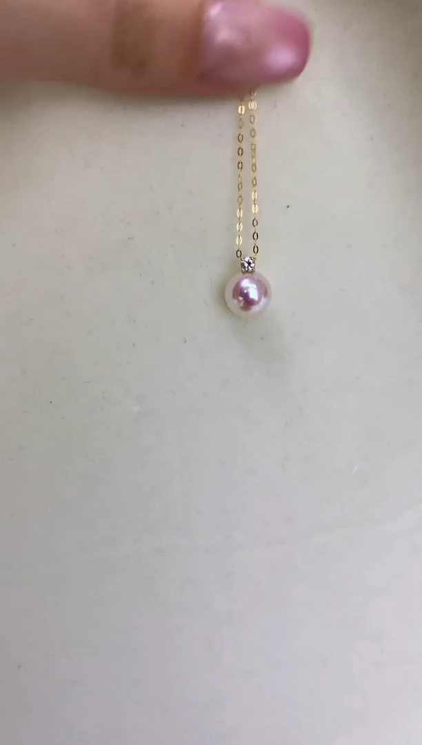 18K金镶嵌海水珍珠DA 吊坠 GD018 8.5-9