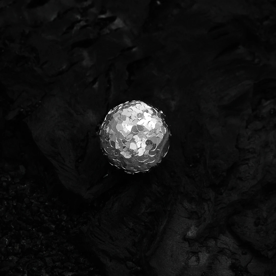 吊坠足银 足银990闪闪圆球路路通吊坠 经典百搭（DZ9738）