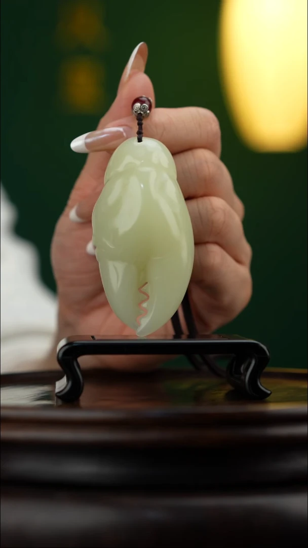 玉【手中有钱】天然玉石手把件