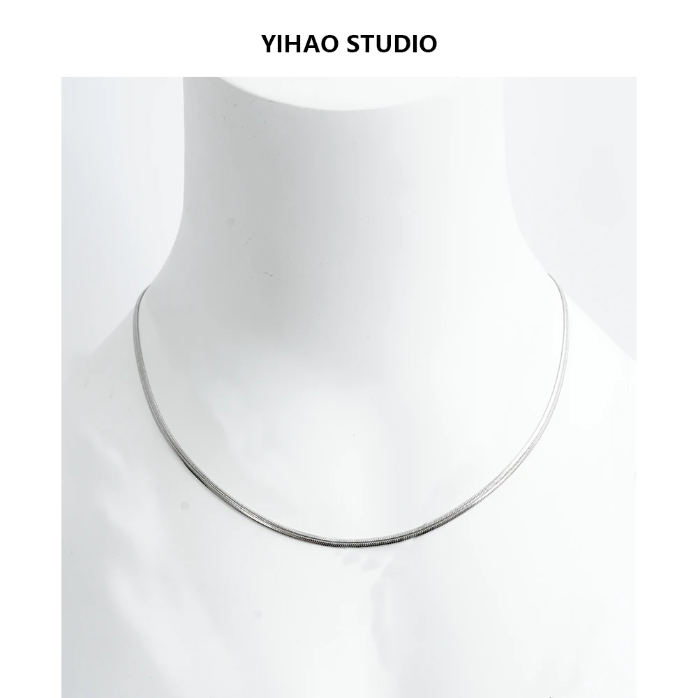 钛钢项链 男士小众简约个性锁骨链时尚百搭细款颈链