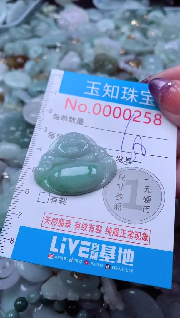 翡翠未镶嵌吊坠(不含链)258