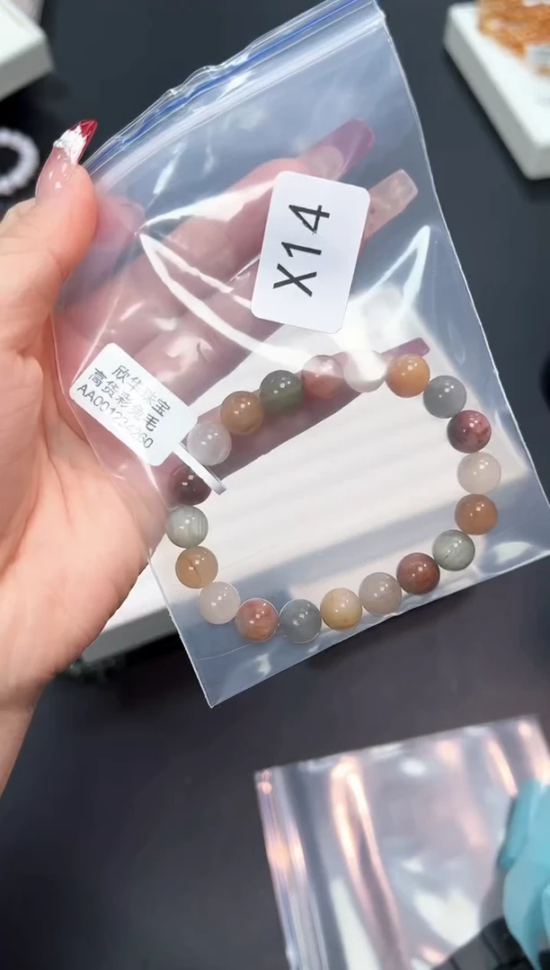 【闪购商品】水晶手串未镶嵌14X多样性发其一1条默认微瑕
