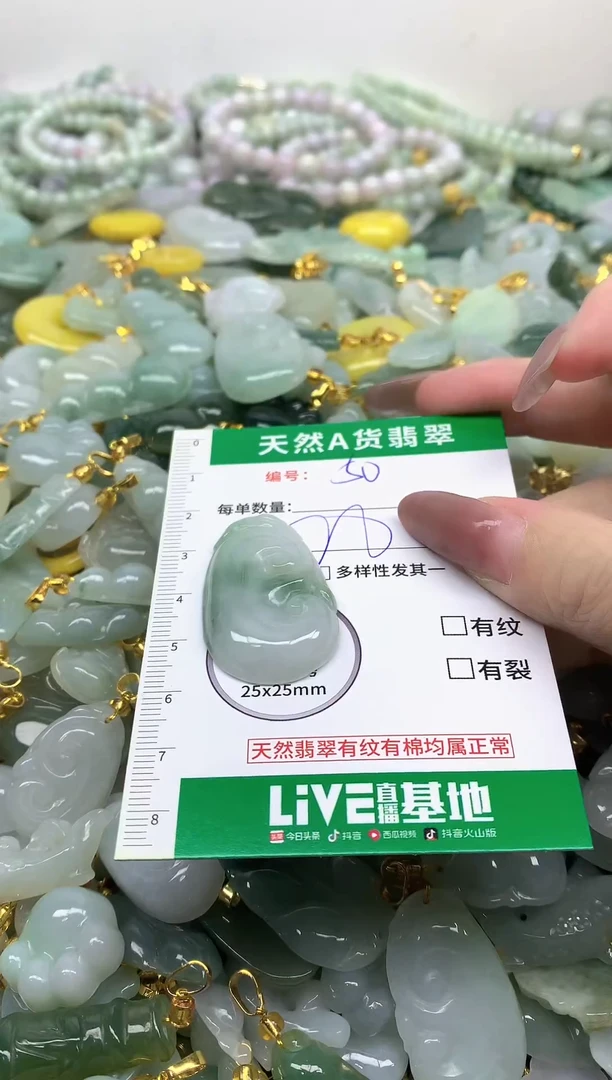 颈饰未镶嵌翡翠纯天然缅甸A货翡翠-50