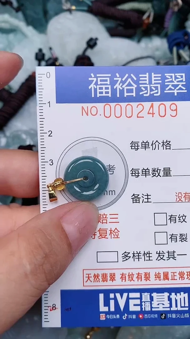 翡翠未镶嵌颈饰...0002409