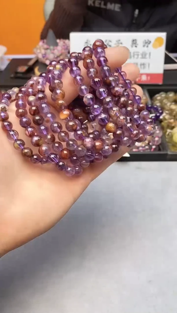 【闪购商品】水晶手串未镶嵌2 紫幽灵 7mm+