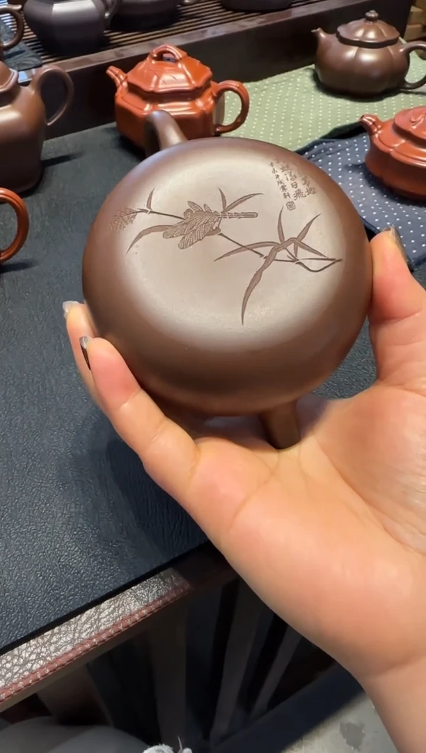 【闪购商品】紫砂茶壶柿柿如意