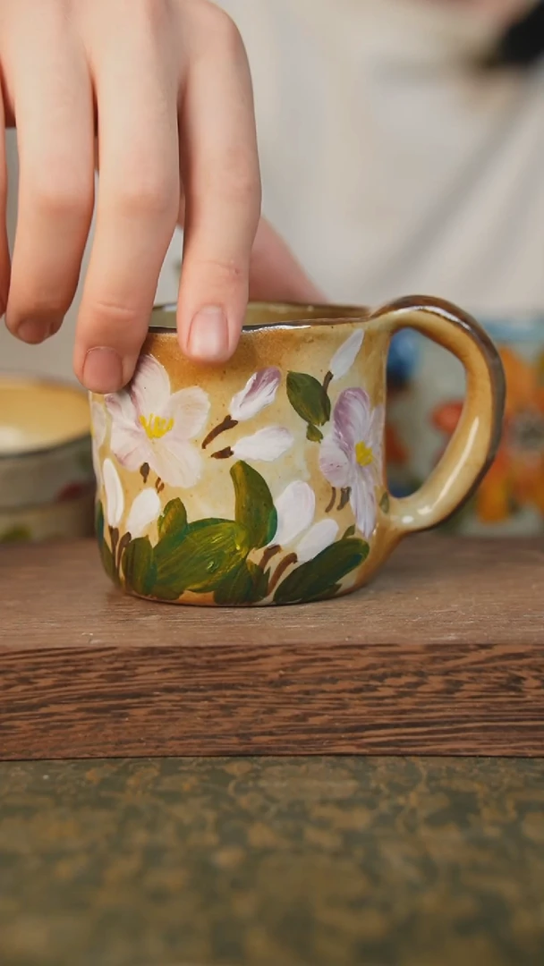 摆件泥垚手作 景德镇手工手绘器物