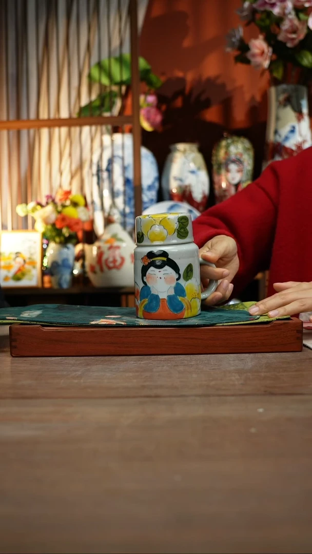 【简家甄选】景德镇设计师釉下手绘陶瓷