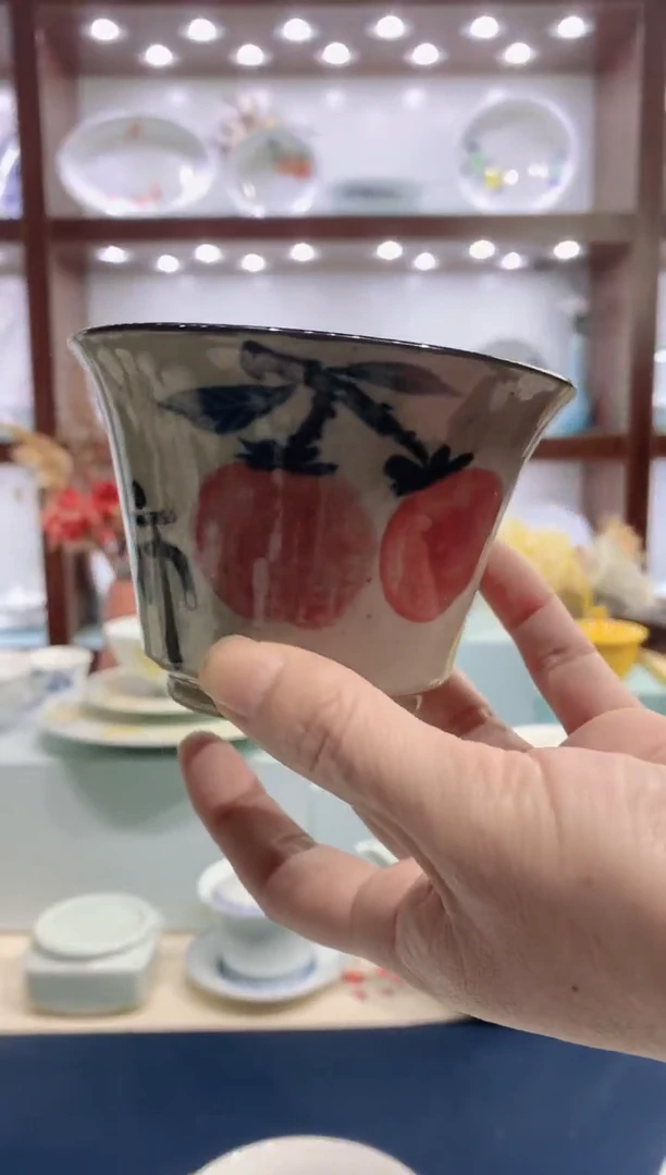 【闪购商品】手工手绘高温老陶泥花盆