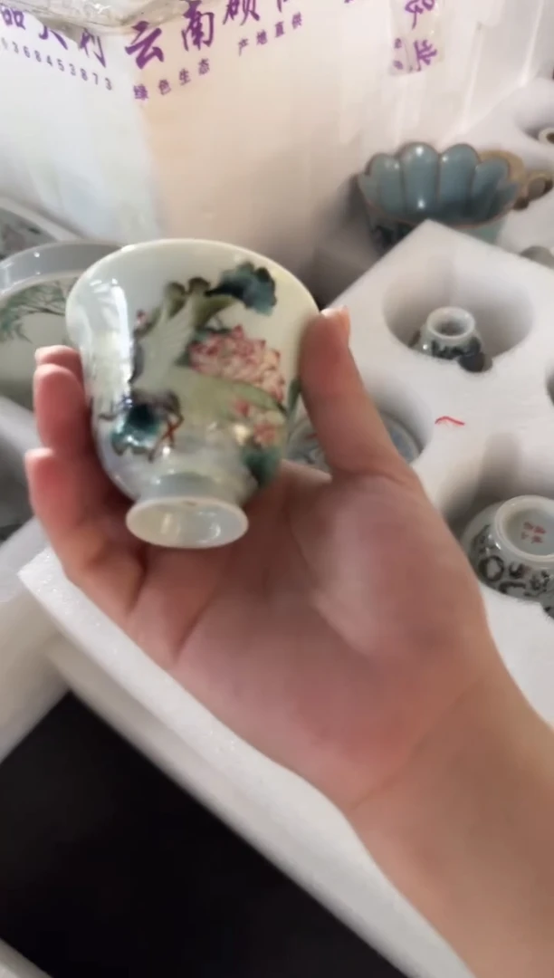 瓷片景德镇瓷器茶器茶杯