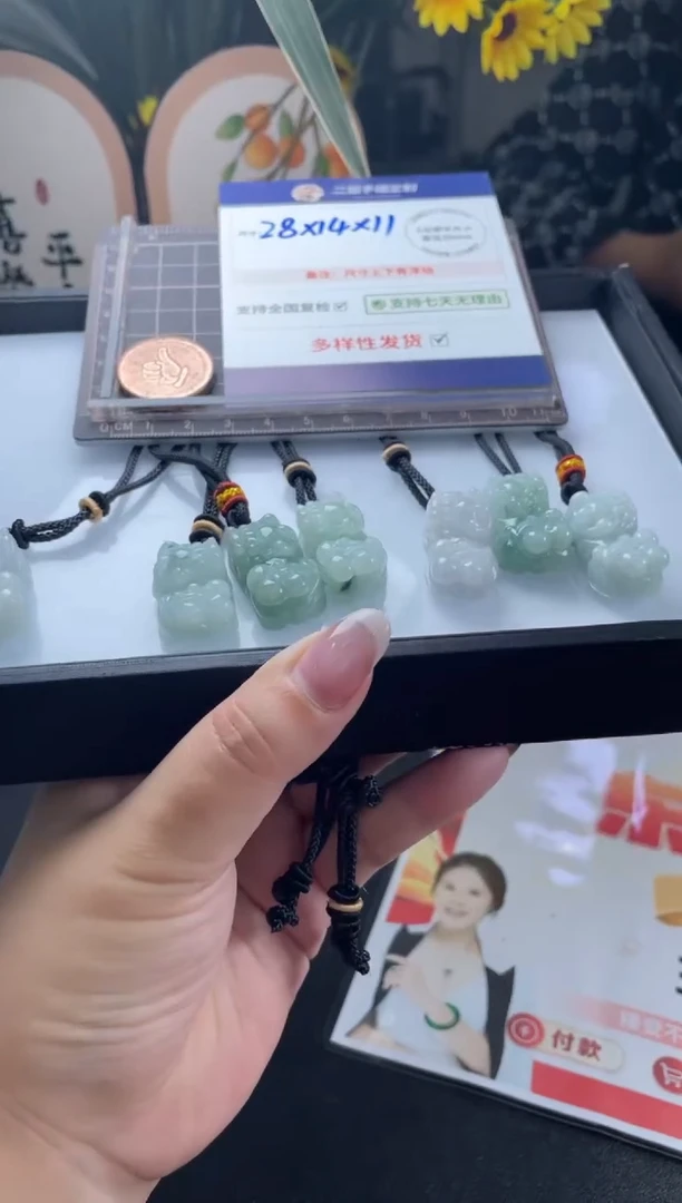 【闪购商品】翡翠挂件未镶嵌FL99貔貅CP多样性配绳
