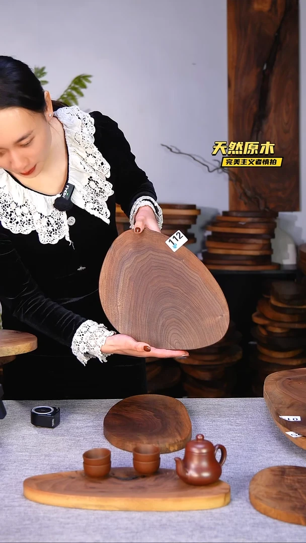 木北美黑胡桃原木.干裂疤结不属于商品质量问题完美主义者慎拍