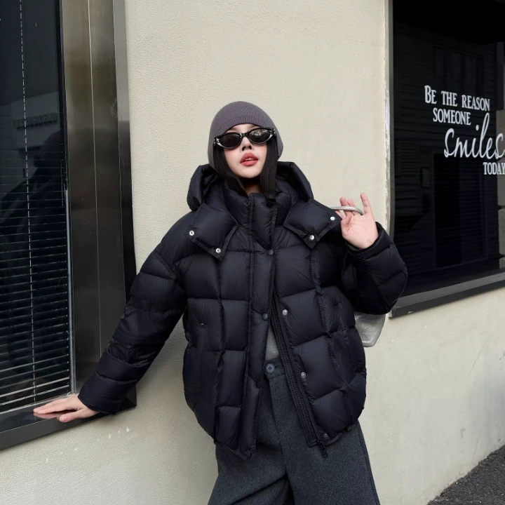 云上生活【菠萝包】90%白鸭绒羽绒服2025冬季外套女