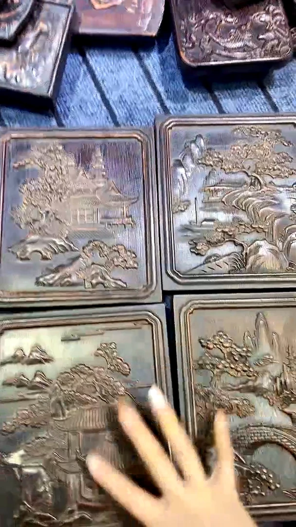 木紫檀雕刻一物一拍