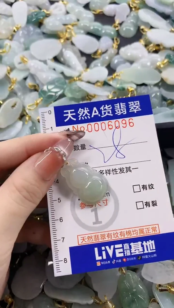 颈饰未镶嵌翡翠天然A货翡翠