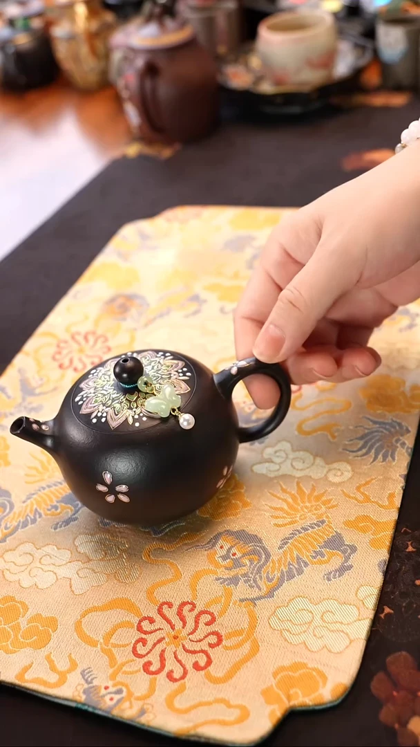 茶壶紫砂焐灰珐琅彩西施