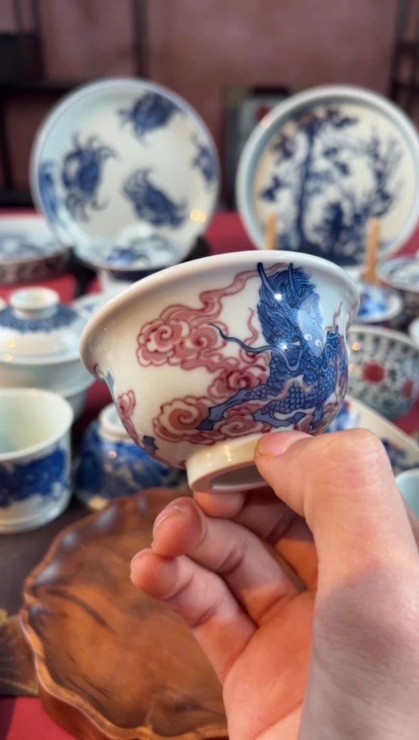 摆件陶天禄言瓷手工手绘茶器5563