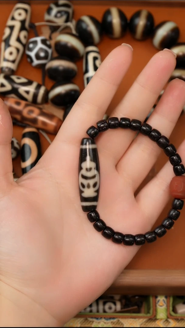 未镶嵌天珠玛瑙/玉髓非**单天珠