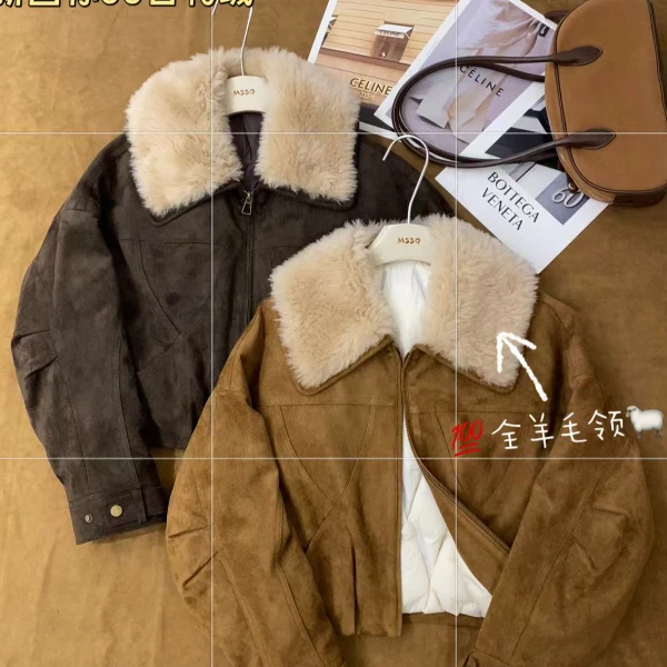 女人阁（羽绒服66155）欧货潮牌毛领时尚休闲羽绒服