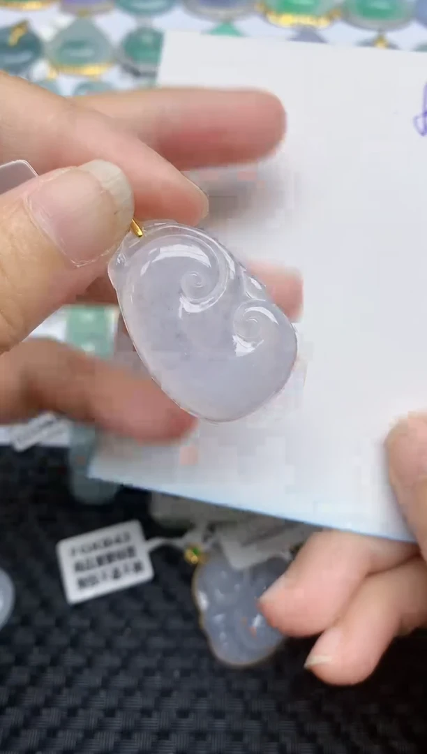 翡翠银S925镶嵌颈饰天然A货翡翠 88