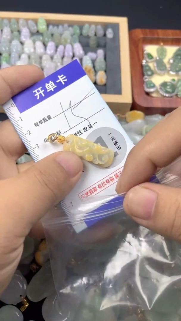 颈饰未镶嵌翡翠天然A货翡翠