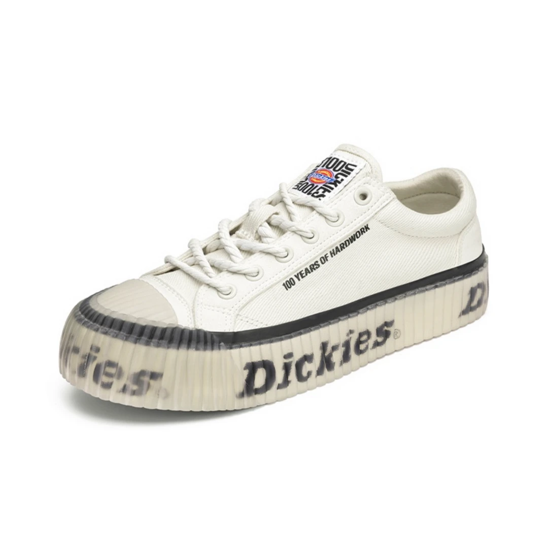 Dickies经典100周年限定百搭低帮帆布鞋DKCNS1922-米色