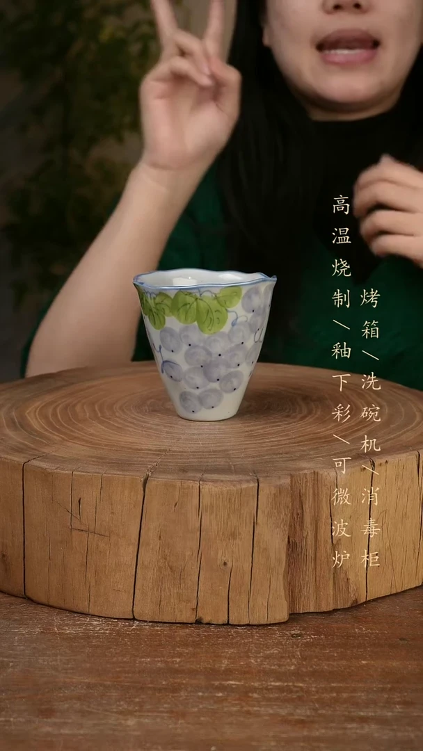 碗瓷景德镇手工手绘高温瓷釉下彩