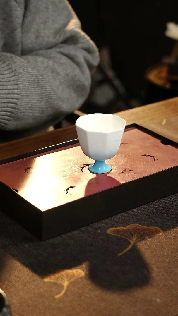 【闪购商品】有田烧八方杯蓝色