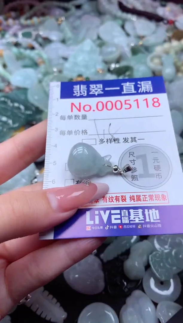 翡翠未镶嵌吊坠(不含链)5118