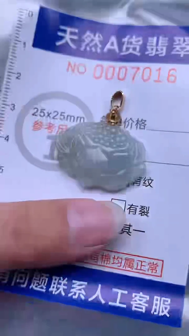 翡翠未镶嵌吊坠(不含链)1