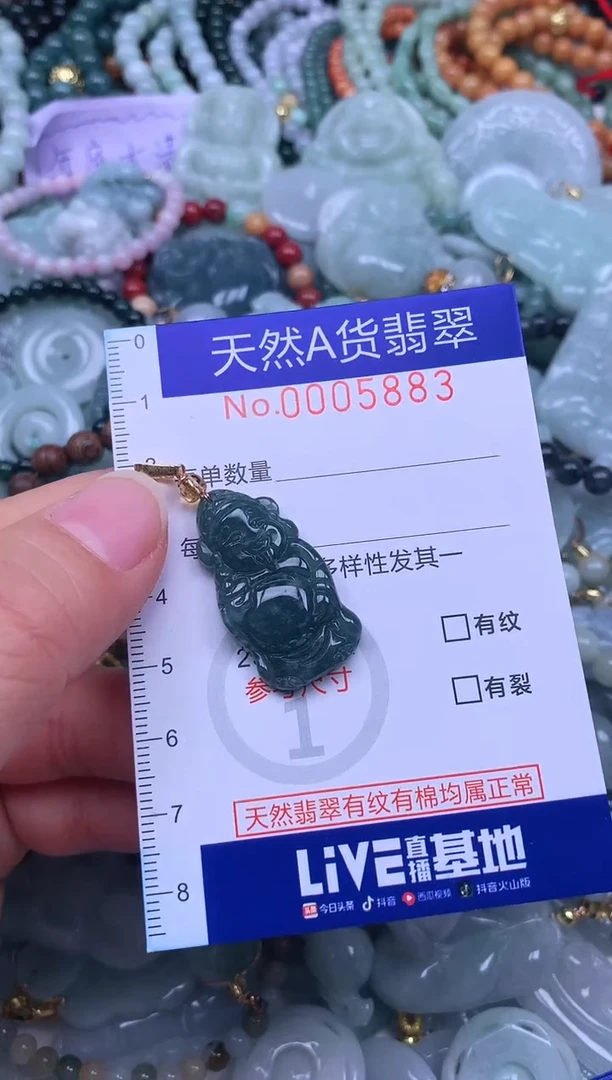 颈饰未镶嵌翡翠天然翡翠