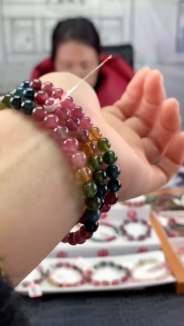 未镶嵌手串碧玺多样性发一条