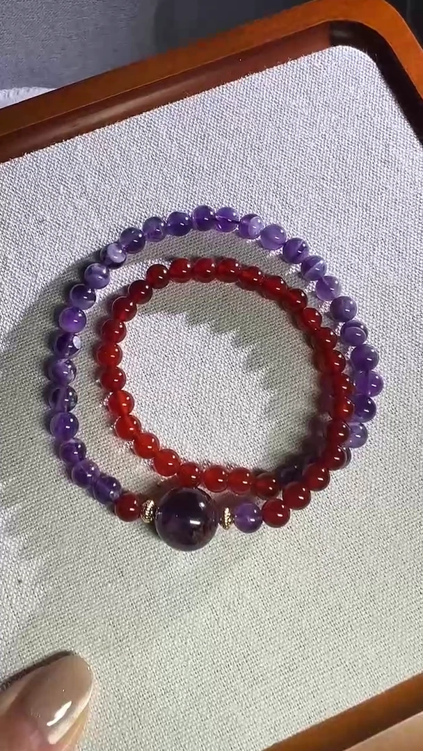 水晶手链未镶嵌大红大紫半壁江山水晶手链