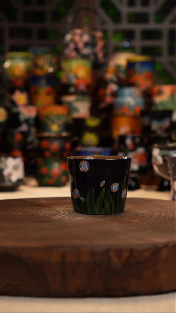 油画   釉下彩  杯子