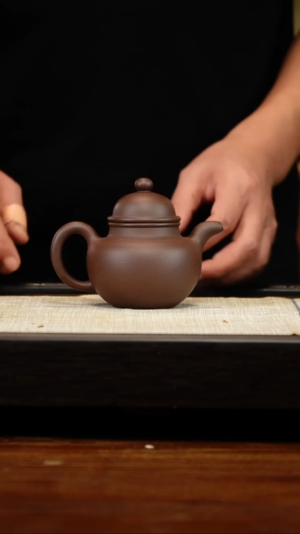 茶壶紫砂紫泥掇球