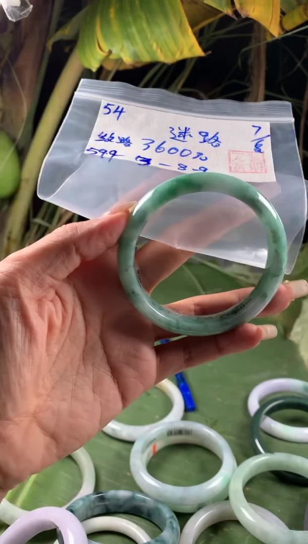 翡翠手镯未镶嵌翡翠手镯 下单联系小耳机#54
