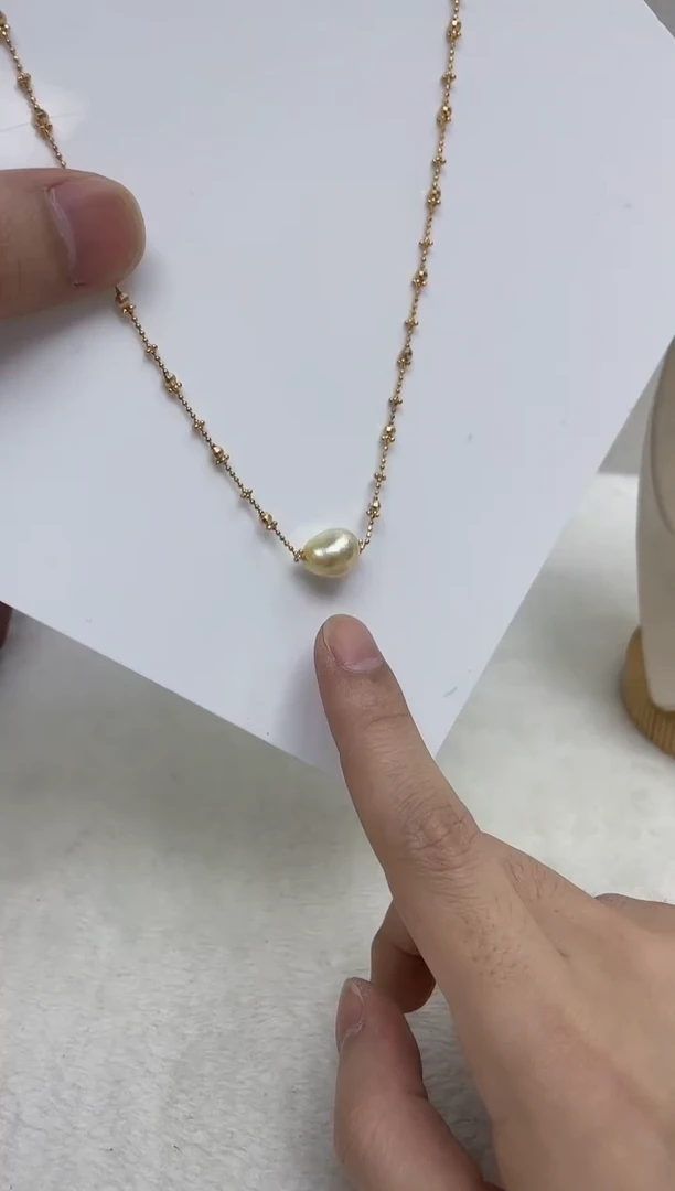 银S925镶嵌颈饰海水珍珠