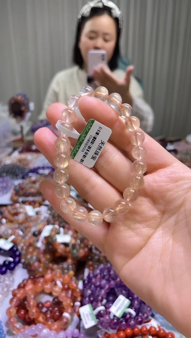 【闪购商品】发晶手串未镶嵌金发晶8+