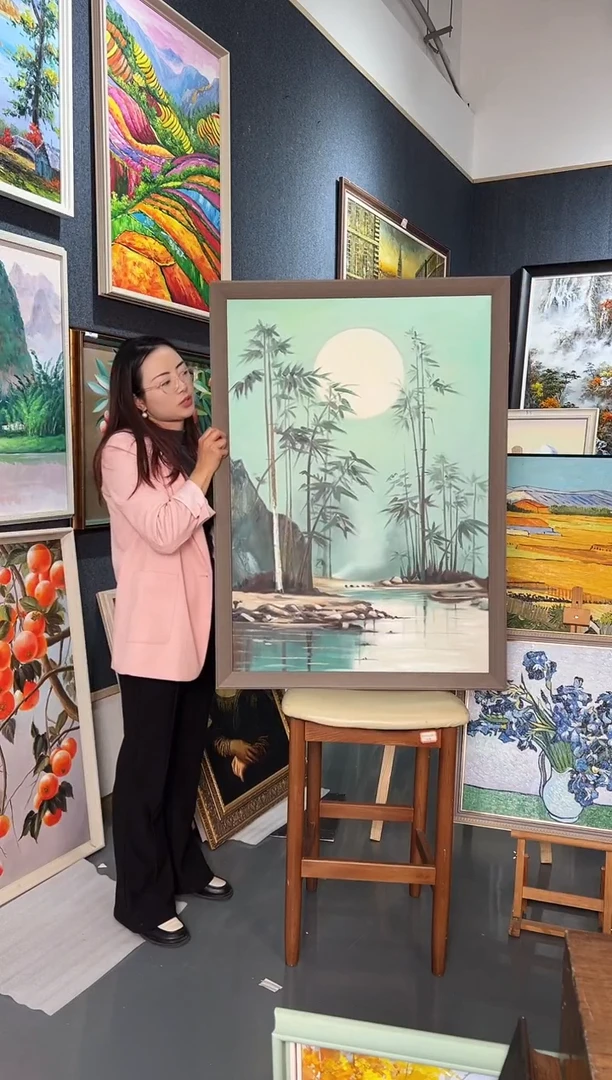 【闪购商品】油画63号 70*100 月-手绘油画