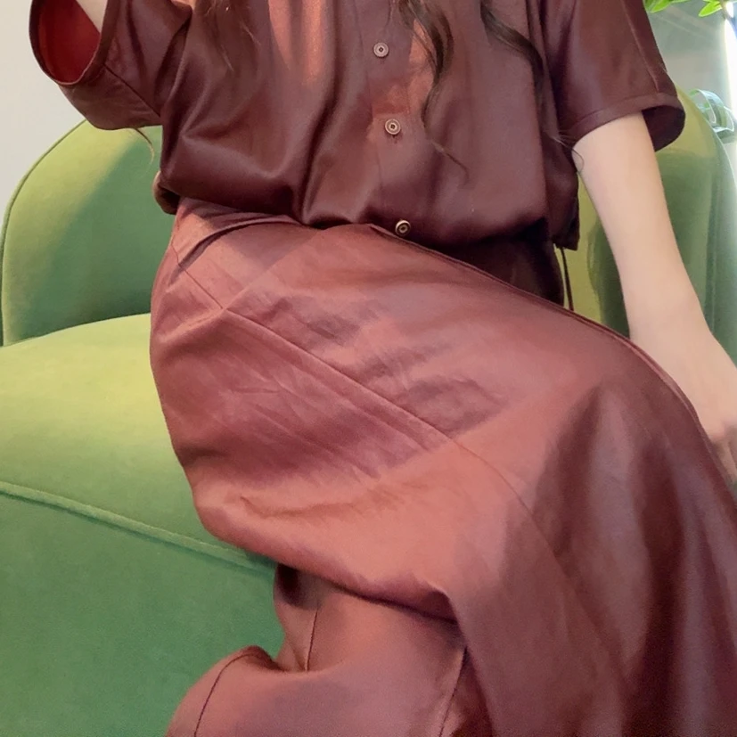 【红云纱裤子】MG3276新中式时尚优雅气质