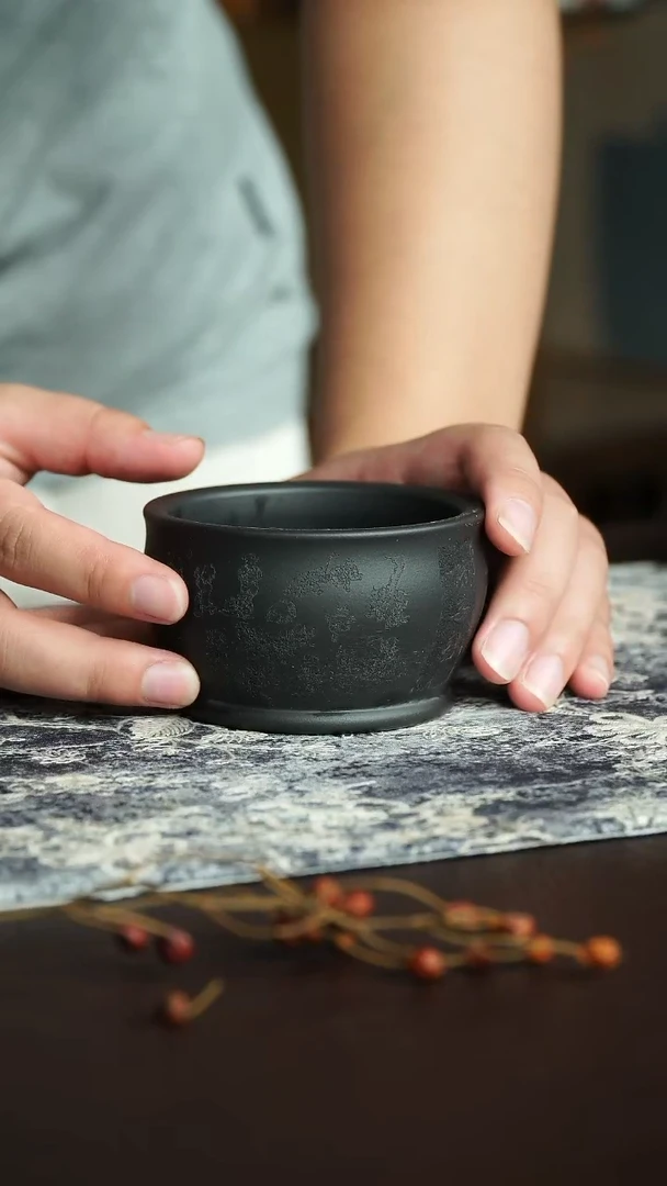 茶杯紫砂5号宜兴紫砂主人杯瑕疵